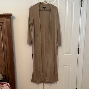 Banana Republic Tan Long Cardigan